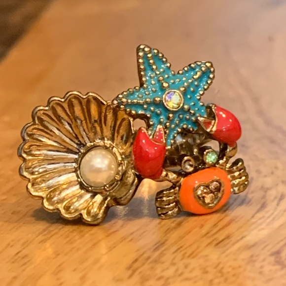 Betsey Johnson Jewelry Betsey Johnson Starfish Crab Sea Shell
